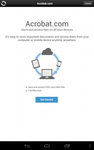 Adobe Reader pro Android získává cloud