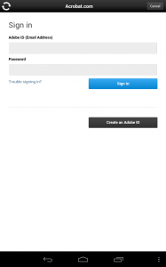 Adobe Reader pro Android získává cloud