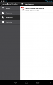 Adobe Reader pro Android získává cloud