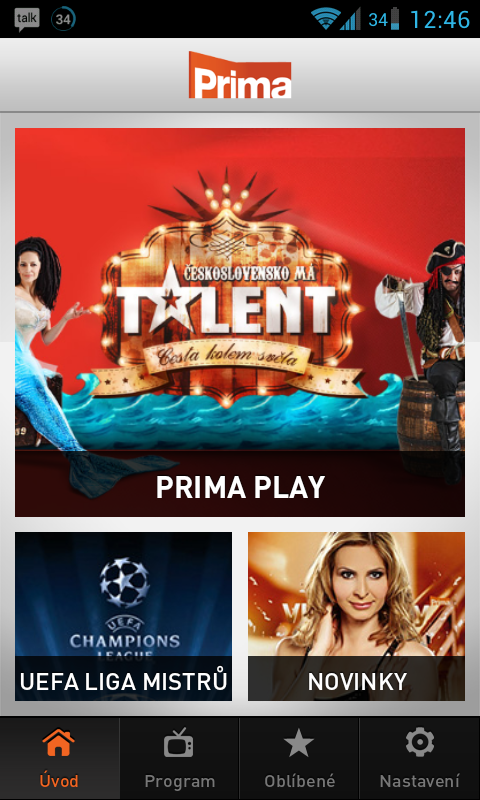 Aplikace TV Prima pro Android překvapila