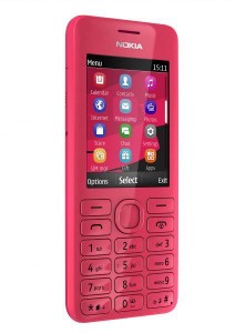 Nokia Asha 206 červený