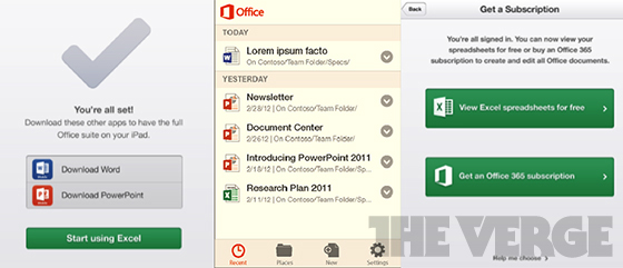 Microsoft Office pro Android a iOS již na začátku roku 2013