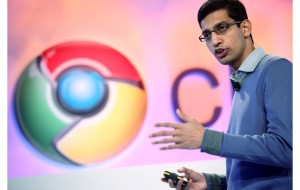 Sundar Pichai, vice president of product management for Google, speaks during the company's Chrome event in San Francisco
