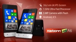 Kopie HTC 8S s Androidem v reklamě
