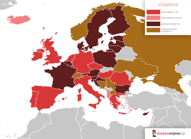vodafone coverage map europe