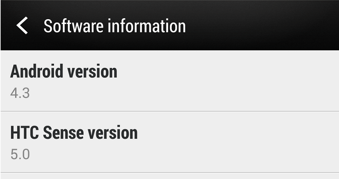 htc  one android 4.3