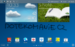 Samsung Galaxy Note 10.1 2014 Edition - Akční poznámka S Pen