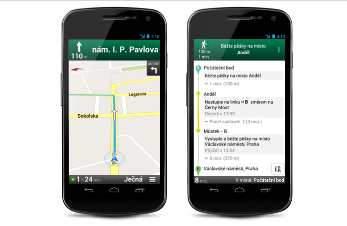 Aplikace Google Mapy povyšuje na verzi 7.6