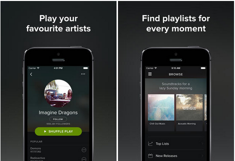 Hudební aplikace Spotify prošla aktualizací