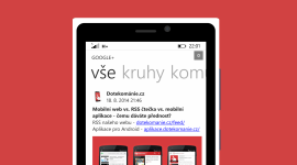 Google+ pro Windows Phone se ve spolupráci s Dotekománií dočkalo češtiny
