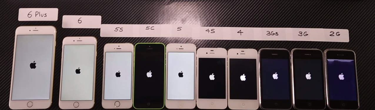 Všechny iPhony v porovnání rychlosti