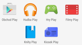 Google Play – nové ikony pro jednotlivé sekce