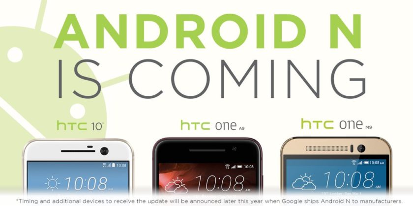 HTC potvrzuje – Android N přijde na HTC 10, One A9 a One M9