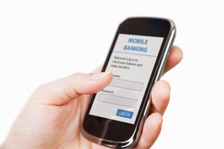 Mobile Banking on smart phone