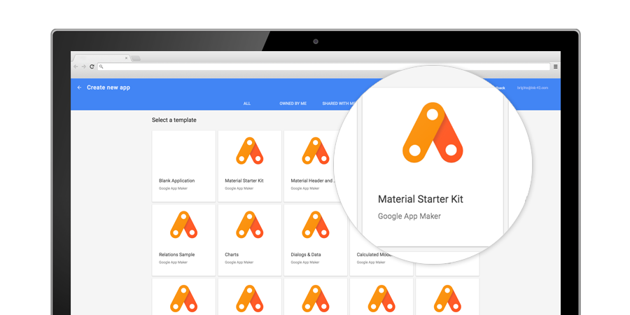Google spustil App Maker