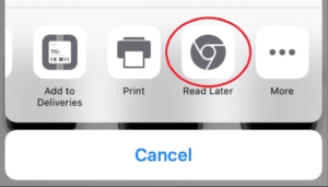 Mobilní prohlížeč Chrome pro iOS získává funkci „Přečíst později“