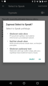 Google TalkBack přichází s výběrem pro čtení