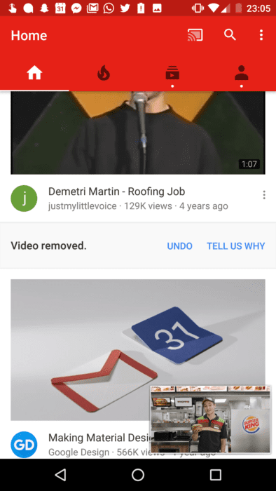 Youtube – nový vzhled přehrávání v „mini“ okně