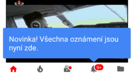 Youtube mění sekci Sdílení na Aktivity