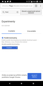 Chrome pro Android – vylepšené stahování souborů