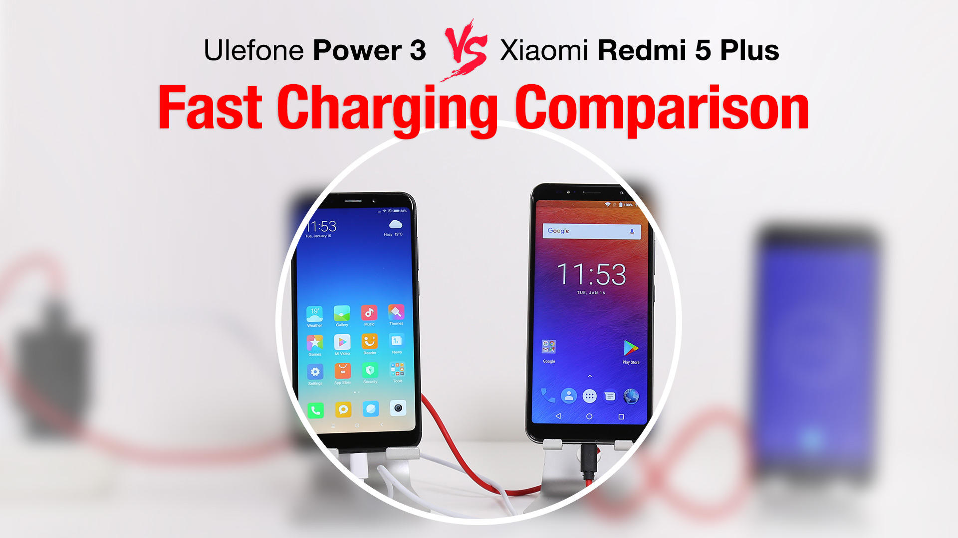 Porovnání baterií Ulefone Power 3 VS Xiaomi Redmi 5 Plus [sponzorovaný článek]
