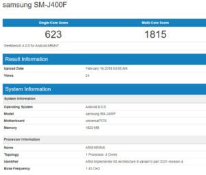 Samsung zařadí Galaxy J4 (2018) do nejnižší třídy