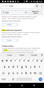 V Chromu můžete aktivovat „domácí“ tlačítko