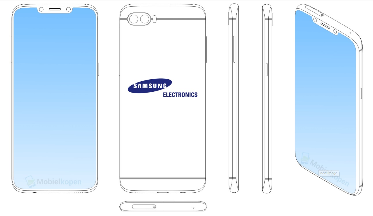 Samsung si podal patent na notch a na bezrámečkový telefon