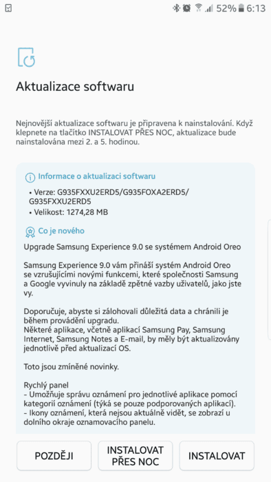 Galaxy S7 a S7 Edge dostávají aktualizaci na Android 8