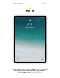 iPad Pro: Takhle by mohl vypadat nový tablet od Applu, téměř bez rámečků