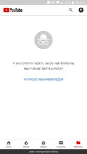 YouTube pro Android získal anonymní režim