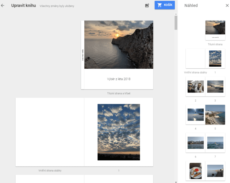 Google Fotoknihy jsou dostupné v Česku, cena začíná na 333 Kč