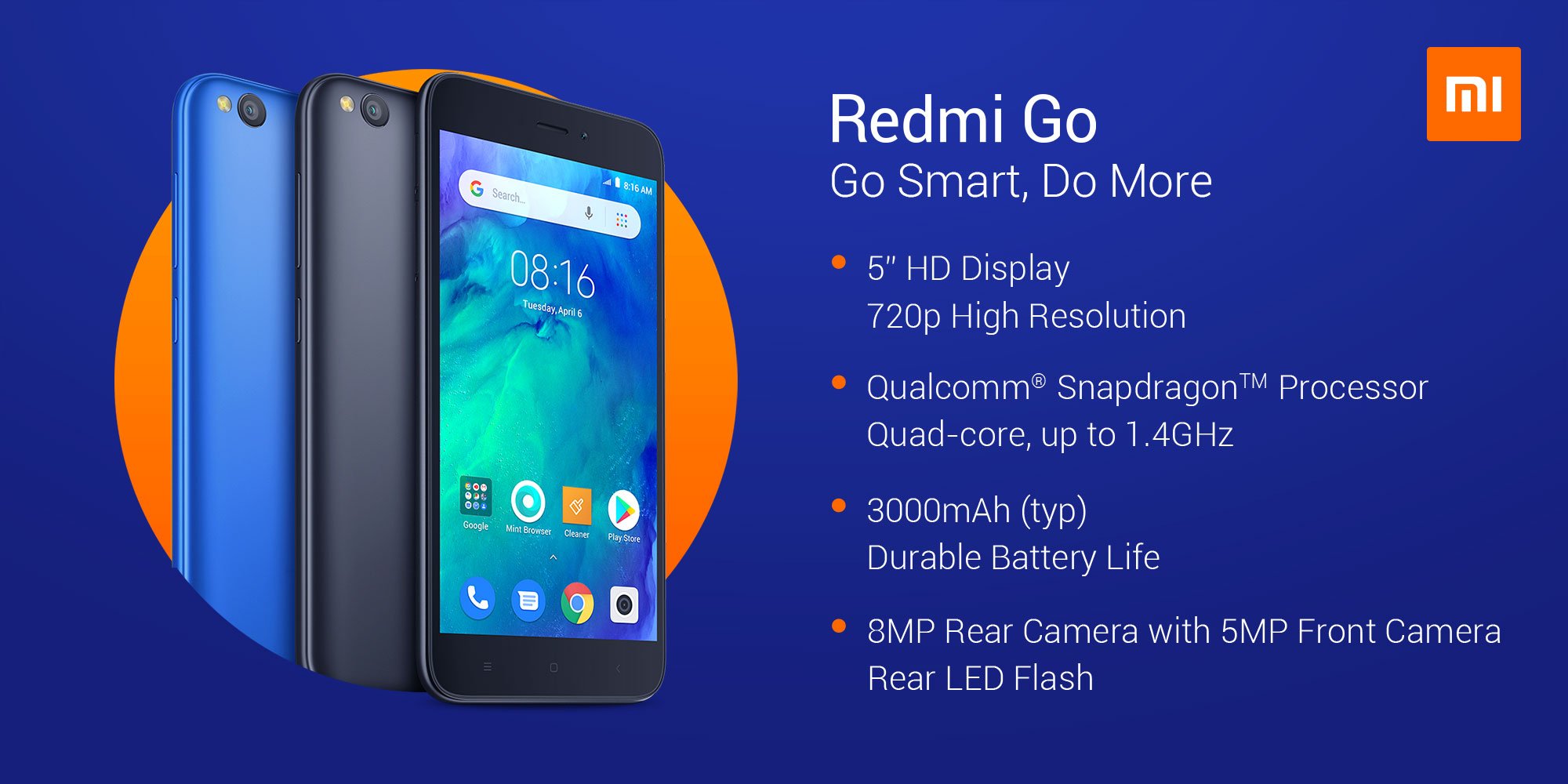 Redmi Go oficiálně představen, levný mobil s Android Go [aktualizováno]