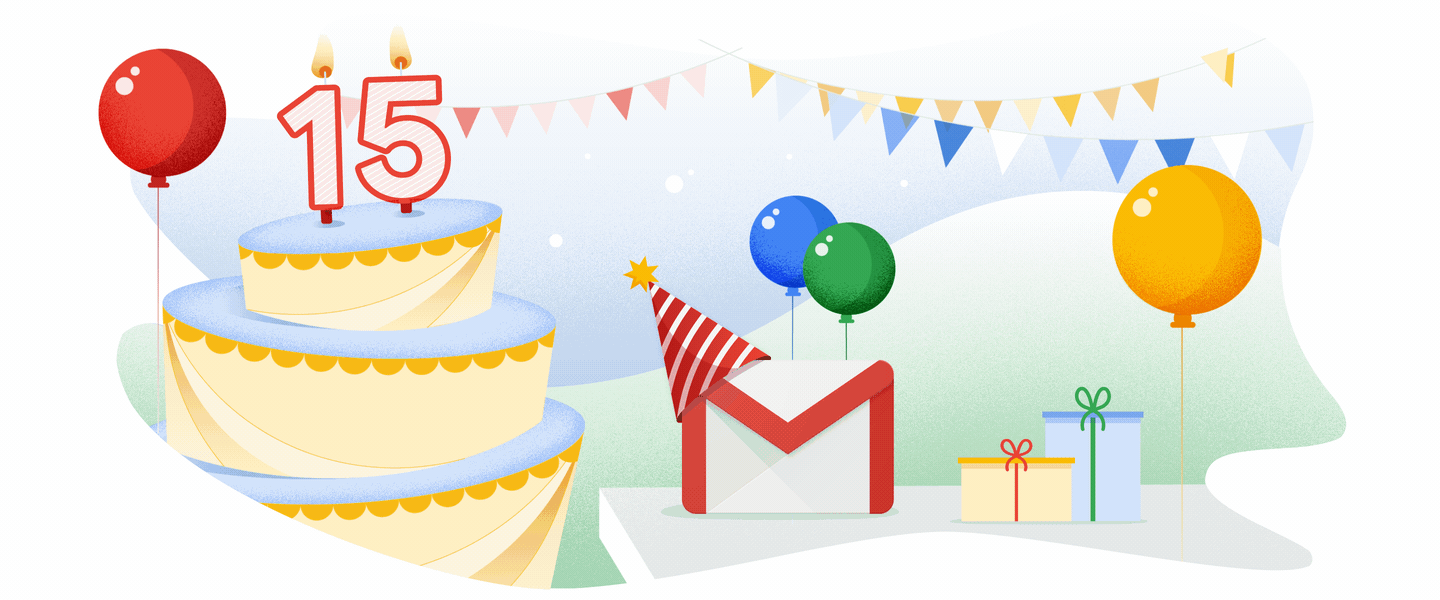 Gmail slaví 15 let a získává nové funkce