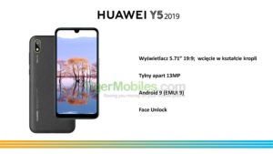 Huawei brzy přinese model Y5 2019