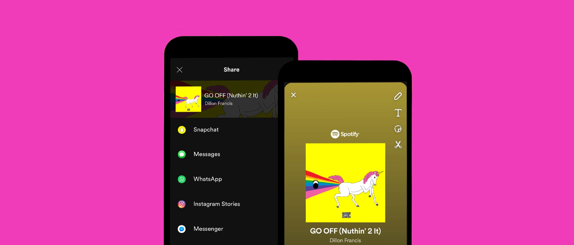 Spotify dostává podporu pro Snapchat