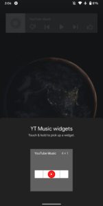 YouTube Music pro Android se dočkal nového widgetu