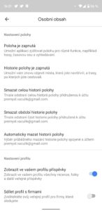 Google Mapy nabízí úpravy veřejného profilu