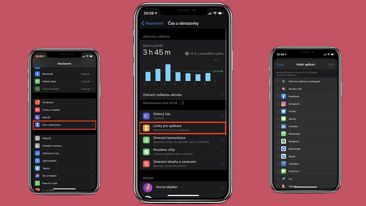 Screen Time: Jak nastavit časový limit pro aplikace na iOS a iPadOS [návod]