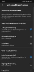 youtube quality setting default 2 1080x2244x