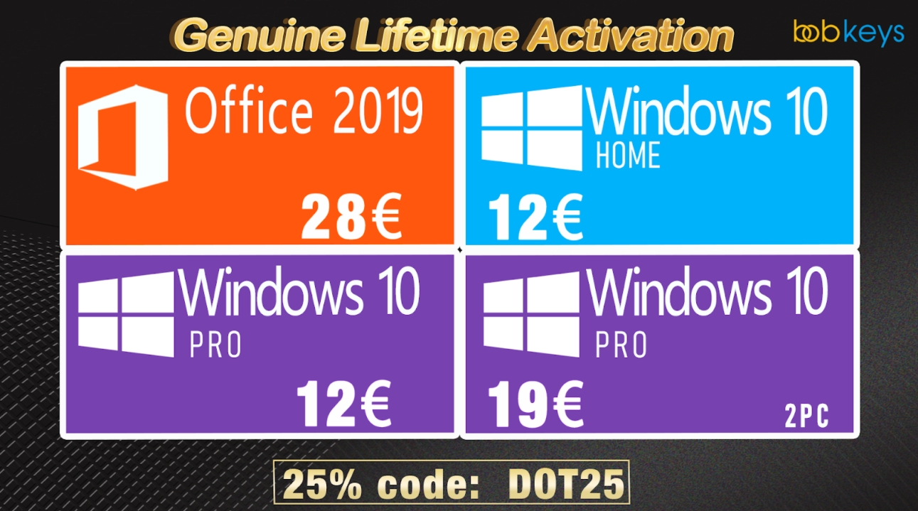 Nové originální permanentní Windows 10 a Office 2019 za parádní cenu, už od 12 euro! [sponzorovaný článek]