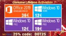 Vánoční dárek: Pravý permanentní Windows 10 Pro jen za 12 € a Office 2016 jen za 23 € [sponzorovaný článek]