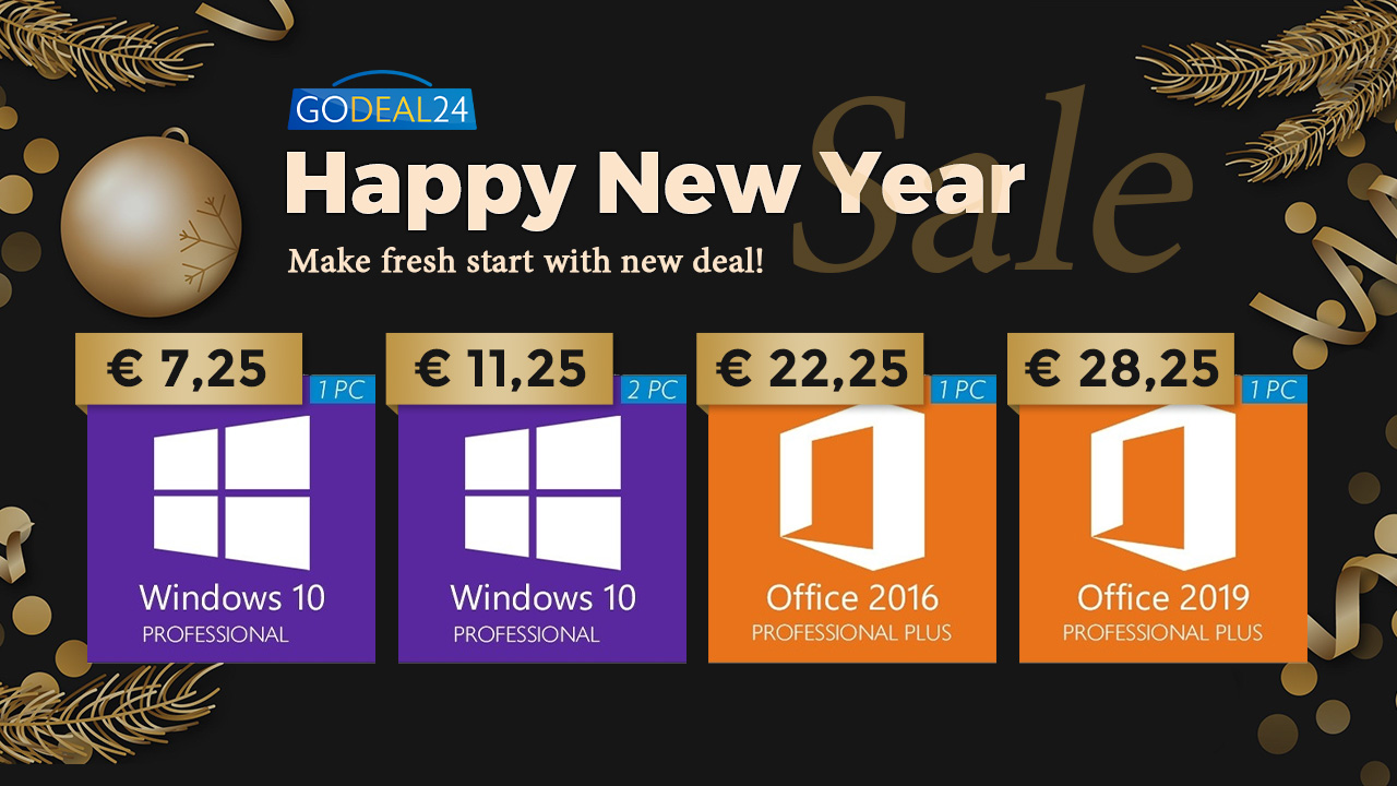 Začněte nový rok lépe s novou nabídkou! Windows 10 Pro pouze za 7,25 EUR! [sponzorovaný článek]