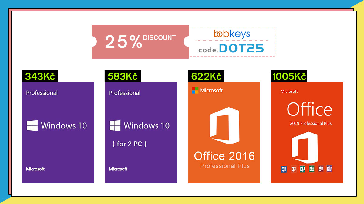 Využijte jedinečné slevy na Bobkeys.com, pořiďte si třeba Windows 10 Pro za skvělou cenu! [sponzorovaný článek]
