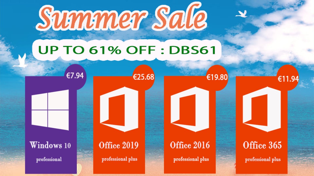 Summer Sale: Windows 10 za 178 Kč, Office 2016 Pro za 484 Kč a další [sponzorovaný článek]