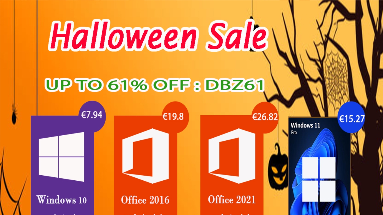 Halloween akce! Windows 10 Pro už za 7 EUR [sponzorovaný článek]