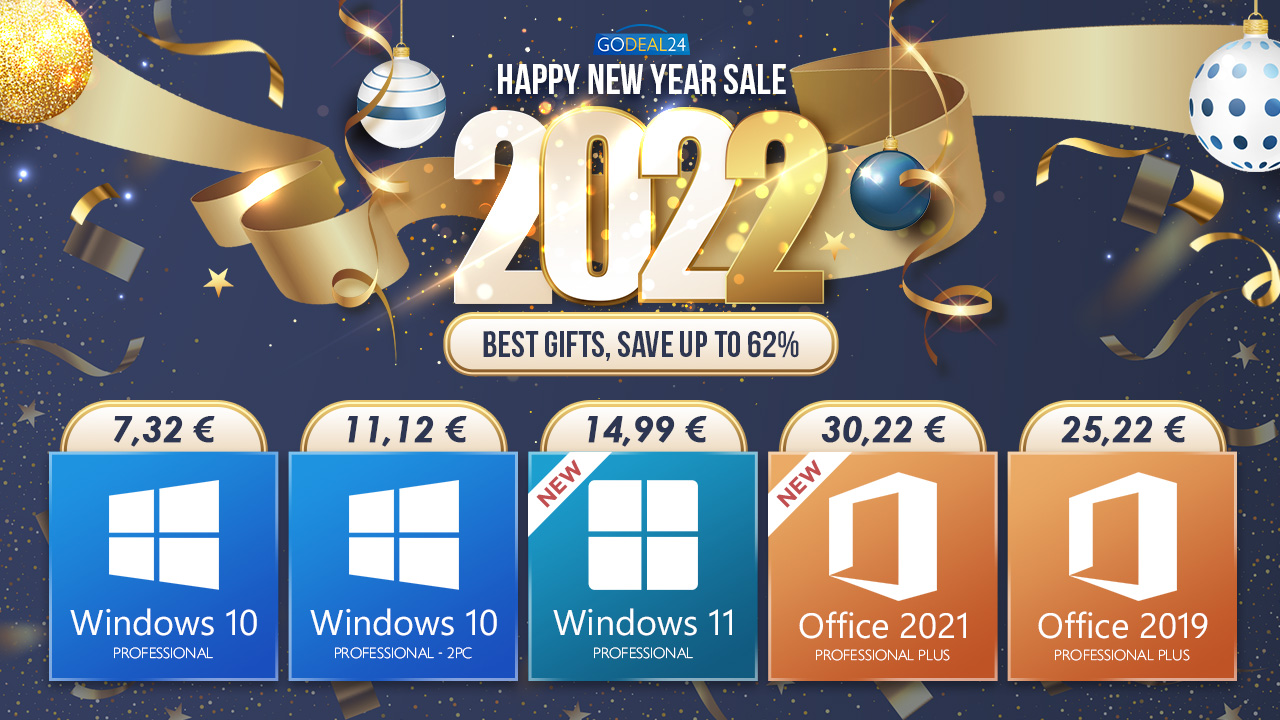 Přivítejte Nový rok se slevami na operační systém Windows nebo aplikace Office [sponzorovaný článek]
