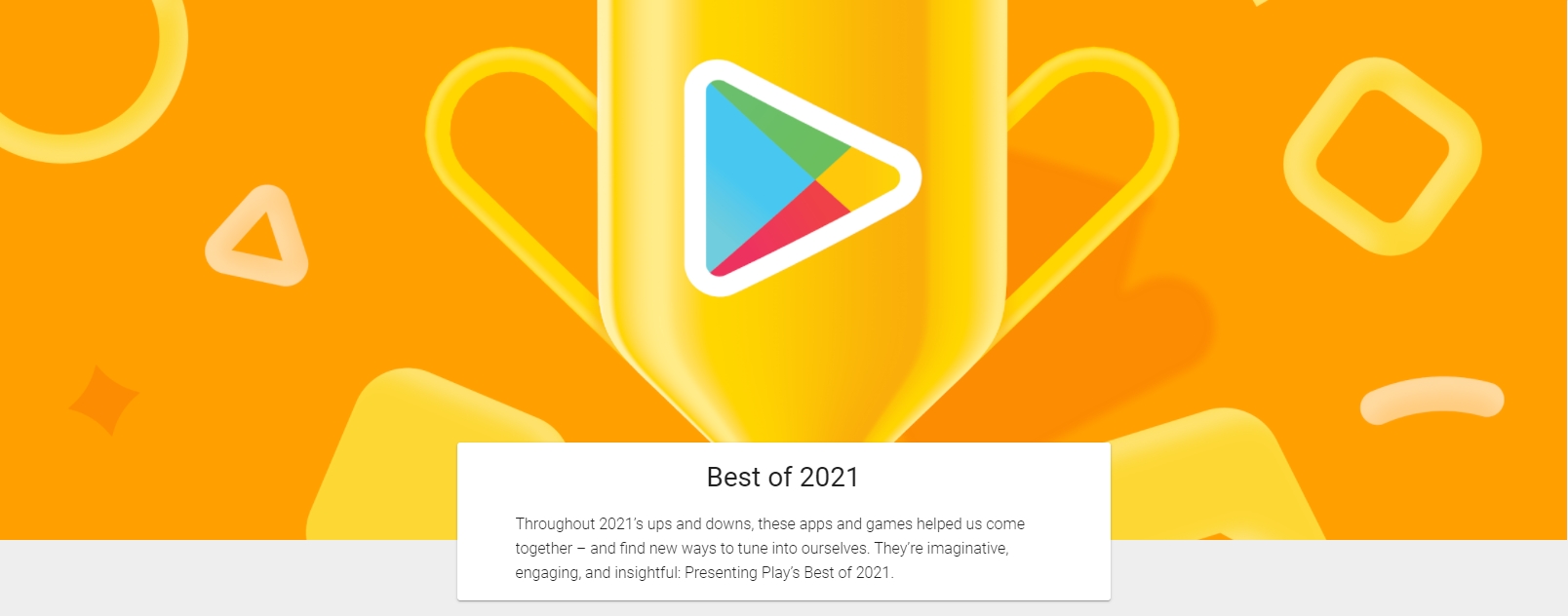 Google Play vyhlásil nejlepší aplikace a hry roku 2021