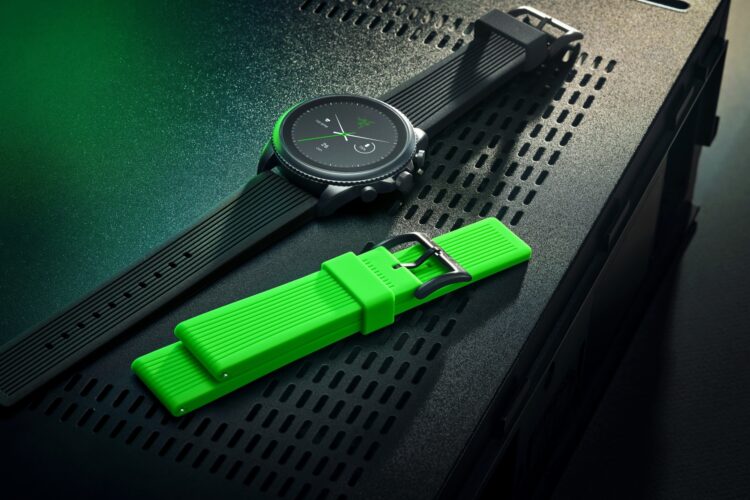 Razer x Fossil Black and green watch strap 5000x3335x