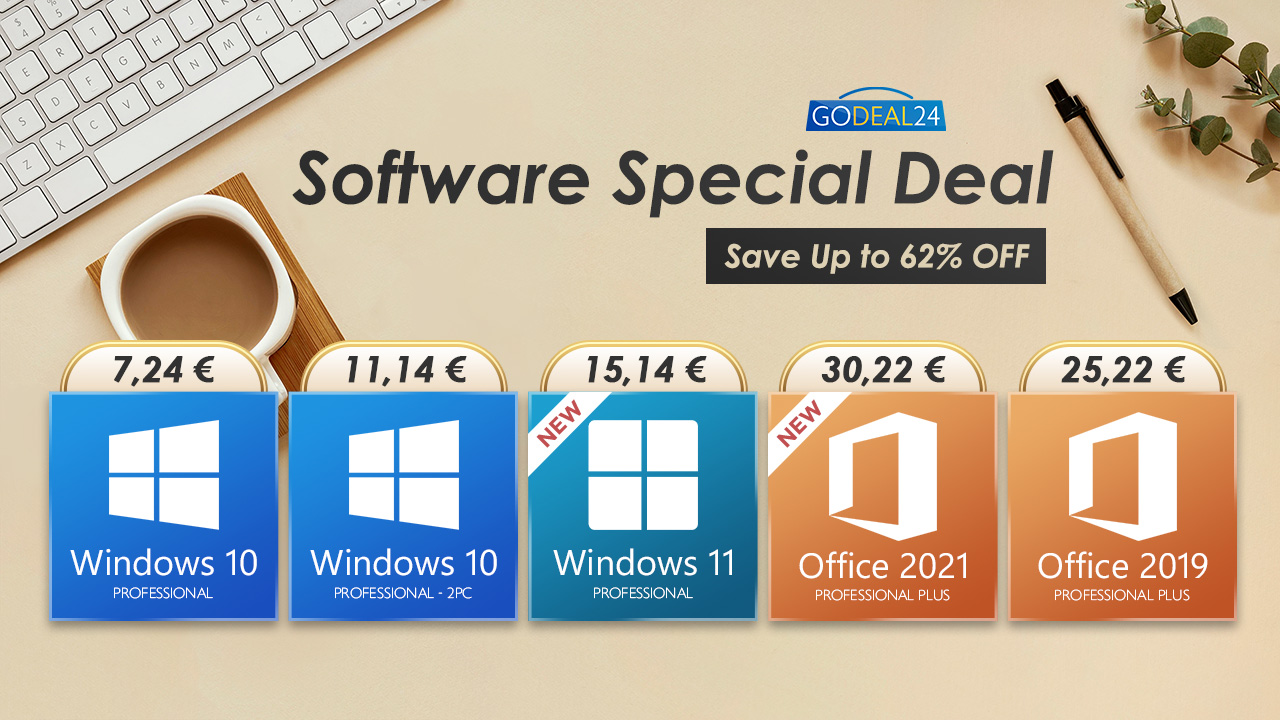Speciální nabídka softwaru, získejte Windows 11 Professional za pouhých 15 eur [sponzorovaný článek]